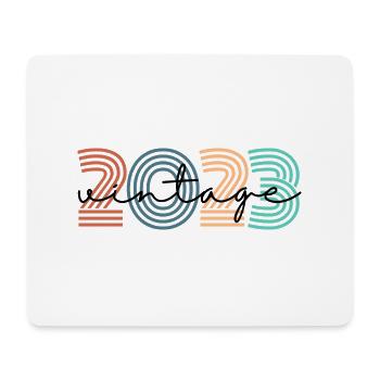 2023 vintage rétro - Tapis de souris (format paysage) - blanc - Devant