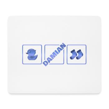Damian comme naissance - Tapis de souris (format paysage) - blanc - Devant