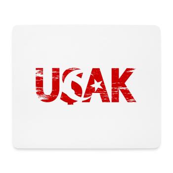Usak Türkei Flagge used - Mousepad (Querformat) - Weiß - Vorne