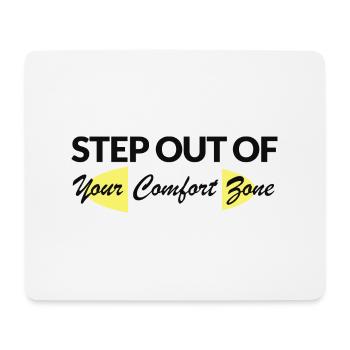 Sortez de votre zone de confort - Tapis de souris (format paysage) - blanc - Devant