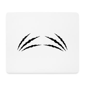 Griffes 2 - Tapis de souris (format paysage) - blanc - Devant