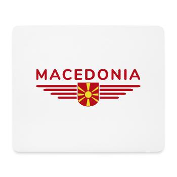 Mazedonien T-Shirt Design für Fans - Mousepad (Querformat) - Weiß - Vorne