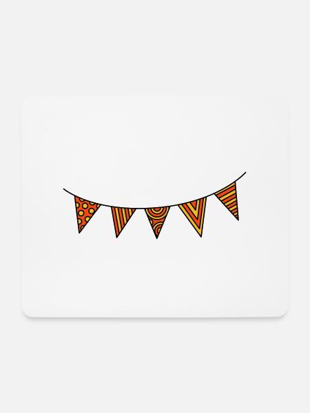 Pennant chain three-colour - Mouse Pad (horizontal) - white