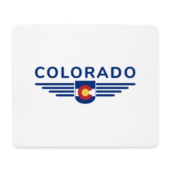 Colorado Fan T-Shirt – Mountains & Adventure - Mouse Pad (horizontal) - white - Front