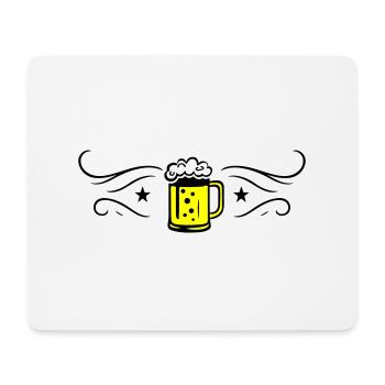 Icône de chope de bière - Tapis de souris (format paysage) - blanc - Devant