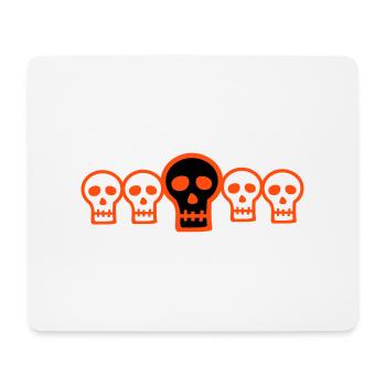 Têtes de Mort - Tapis de souris (format paysage) - blanc - Devant