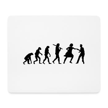 Lindy Hop Evolution - Mousepad (Querformat) - Weiß - Vorne