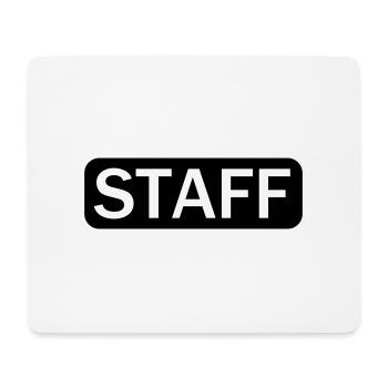 STAFF (1c) - Tapis de souris (format paysage) - blanc - Devant
