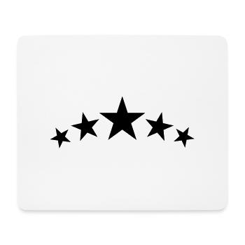 Sterne - Mousepad (Querformat) - Weiß - Vorne