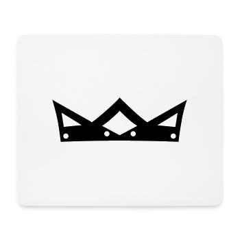 Crown - Tapis de souris (format paysage) - blanc - Devant