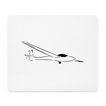 libelle - Mousepad (Querformat) - Weiß - Vorne