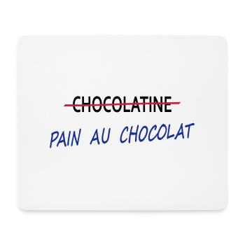 Pain au chocolat - Tapis de souris (format paysage) - blanc - Devant