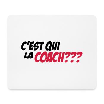 LA COACH - Tapis de souris (format paysage) - blanc - Devant