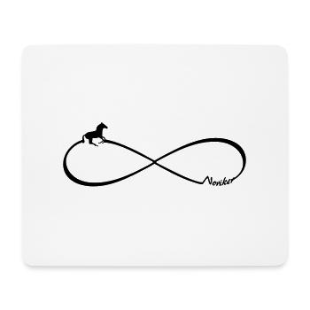 Geschenk für Pferdebesitzer Noriker Pferd Infinity - Mousepad (Querformat) - Weiß - Vorne