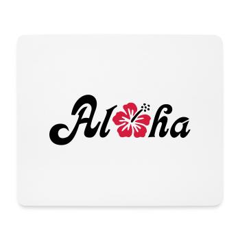 Aloha Hibiscus flower - Mouse Pad (horizontal) - white - Front