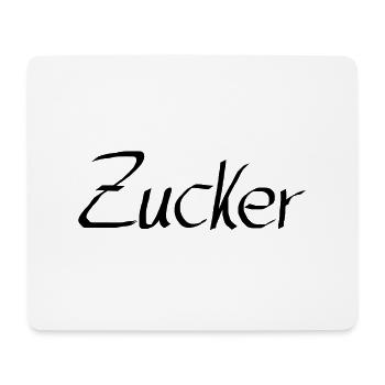 zucker - Mousepad (Querformat) - Weiß - Vorne
