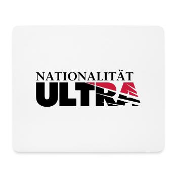 NATIONALITÄT ULTRA - Mousepad (Querformat) - Weiß - Vorne