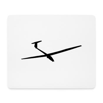 Planeur - Tapis de souris (format paysage) - blanc - Devant