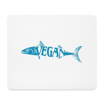 Idée de cadeau de végétarien végétarien - Tapis de souris (format paysage) - blanc - Devant