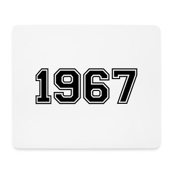 1967 - Mousepad (Querformat) - Weiß - Vorne