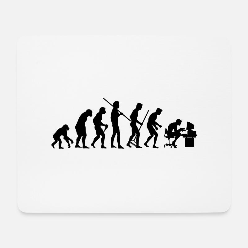 Evolution of Society - Mouse Pad (horizontal) - white