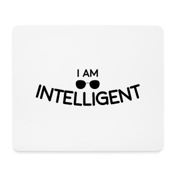 I am intelligent - Mouse Pad (horizontal) - white - Front