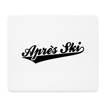 apres ski - Tapis de souris (format paysage) - blanc - Devant