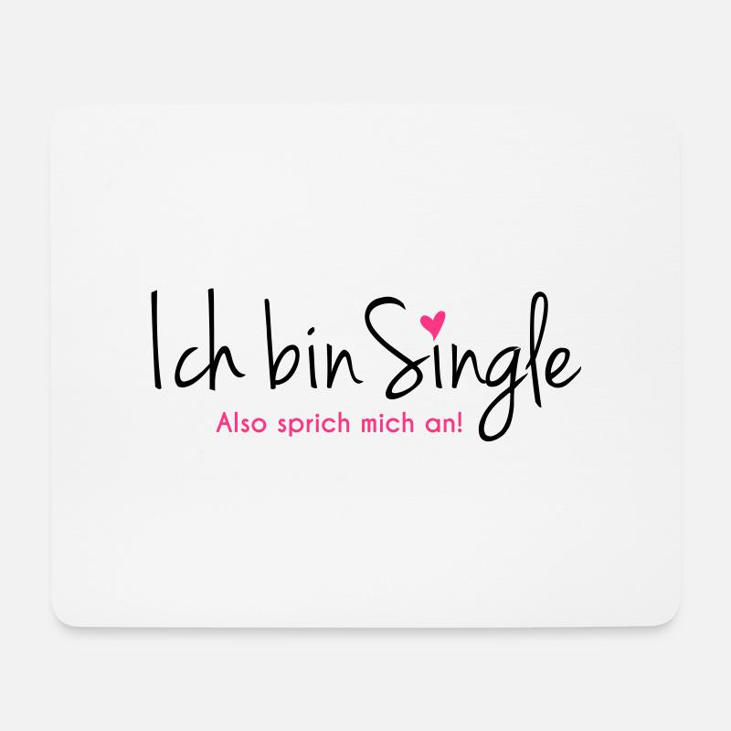 single - Mousepad (Querformat) - Weiß