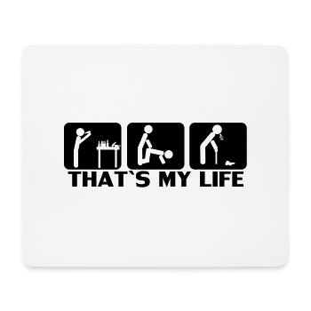 Party HARD, SAUFEN, ALKOHOL, Feiern, Trinken - Mousepad (Querformat) - Weiß - Vorne