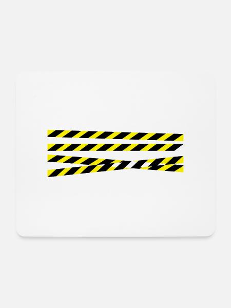 ansperrband__f2 - Mousepad (Querformat) - Weiß
