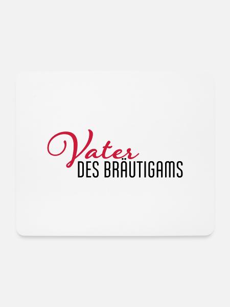 vater des braeutigams - Mousepad (Querformat) - Weiß