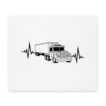 Fréquence cardiaque pulsation camion fréquence wagon télécommande - Tapis de souris (format paysage) - blanc - Devant