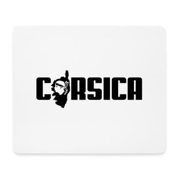 corsica logo - Mouse Pad (horizontal) - white - Front