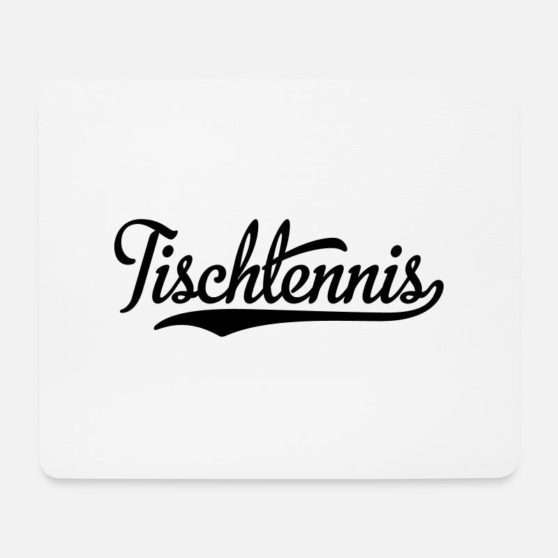 tischtennis - Mousepad (Querformat) - Weiß