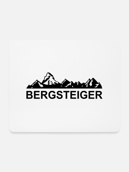 bergsteiger - Mousepad (Querformat) - Weiß