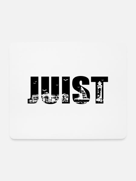 Juist Skyline - Mousepad (Querformat) - Weiß