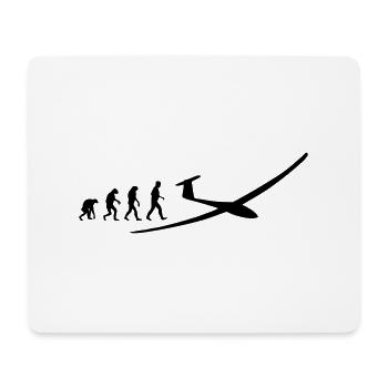 glider evolution - Mouse Pad (horizontal) - white - Front