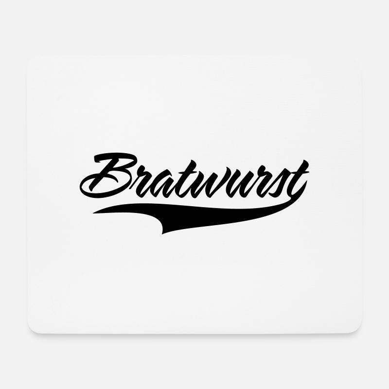 bratwurst - Mousepad (Querformat) - Weiß