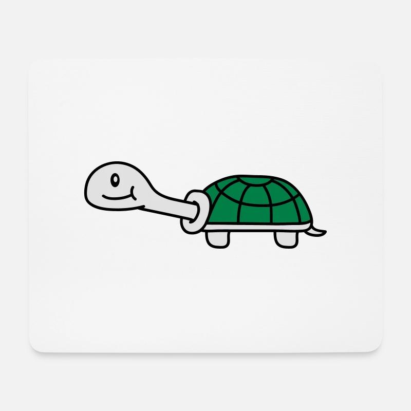 Cute Turtle - Mousepad (Querformat) - Weiß