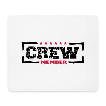 Crew Member Design - Tapis de souris (format paysage) - blanc - Devant