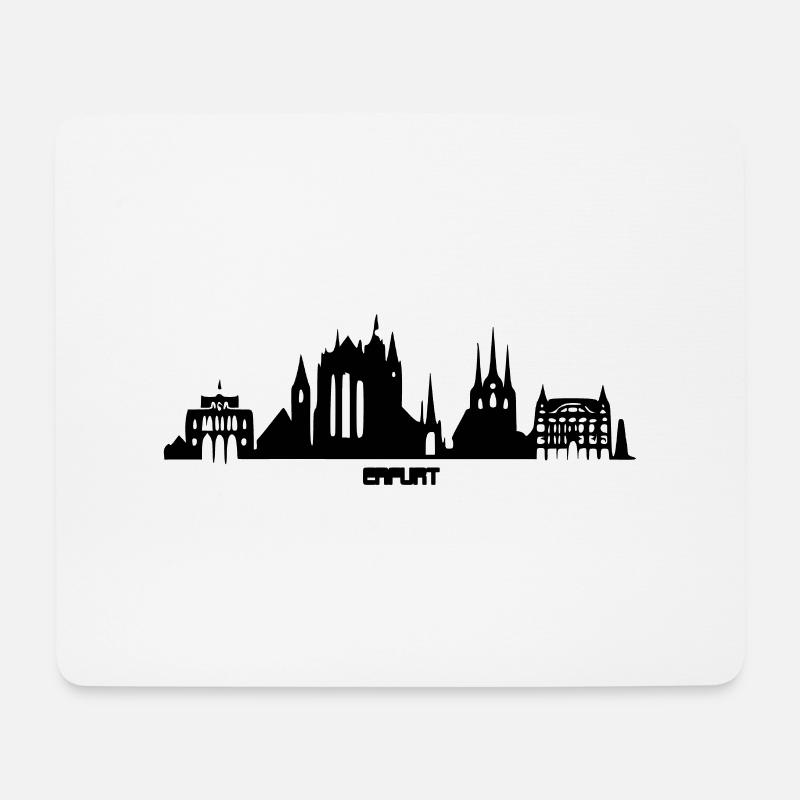 erfurt - Mousepad (Querformat) - Weiß