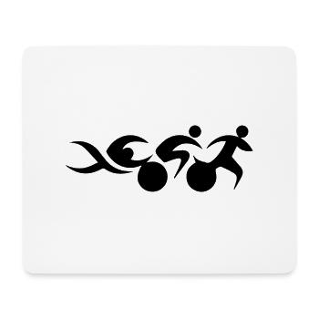 Triathlon - Mousepad (Querformat) - Weiß - Vorne