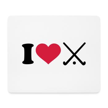 Hockey - Mousepad (Querformat) - Weiß - Vorne