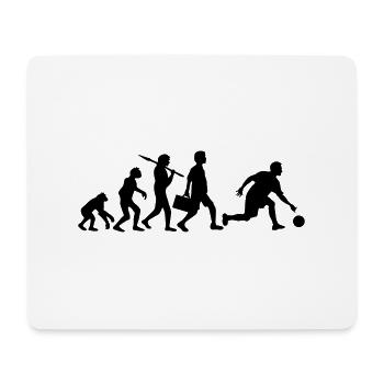 Evolution Of Bowling - Mousepad (Querformat) - Weiß - Vorne