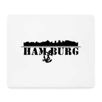 Hamburg - Mousepad (Querformat) - Weiß - Vorne