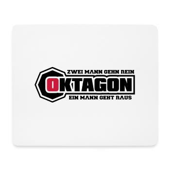 oktagon_2c - Mousepad (Querformat) - Weiß - Vorne
