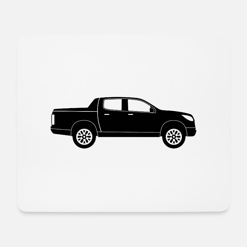 Pick-up Truck - Mousepad (Querformat) - Weiß