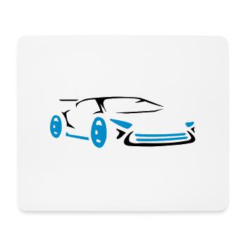 Cool car racing sports car racing - Mouse Pad (horizontal) - white - Front