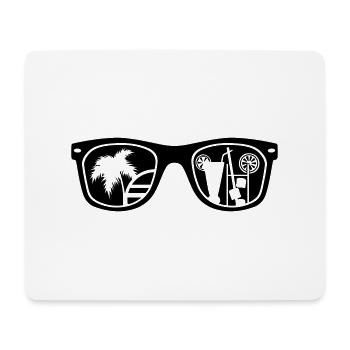 glasses_summer_1_f1 - Mousepad (Querformat) - Weiß - Vorne