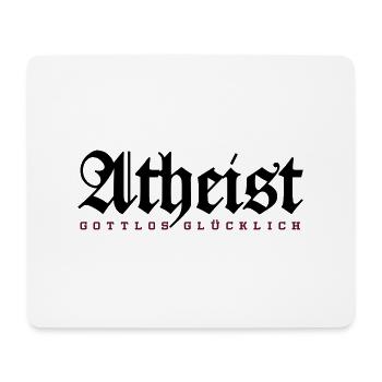 Atheist - Mousepad (Querformat) - Weiß - Vorne